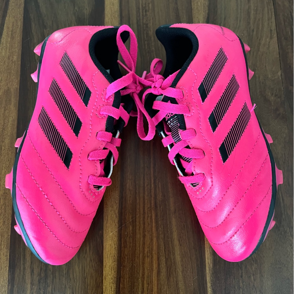 Adidas Kids Goletto VIII Soccer Cleats Neon Pink Sz 12C GUC